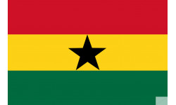 Drapeau Ghana (15x10cm) - Sticker/autocollant