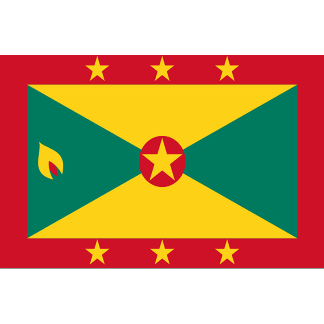 Drapeau Grenade (5x3.3cm) - Sticker/autocollant