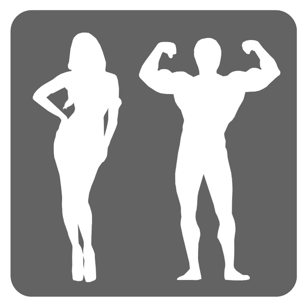 WC, toilette humour caricature (15x15cm) - sticker/autocollant