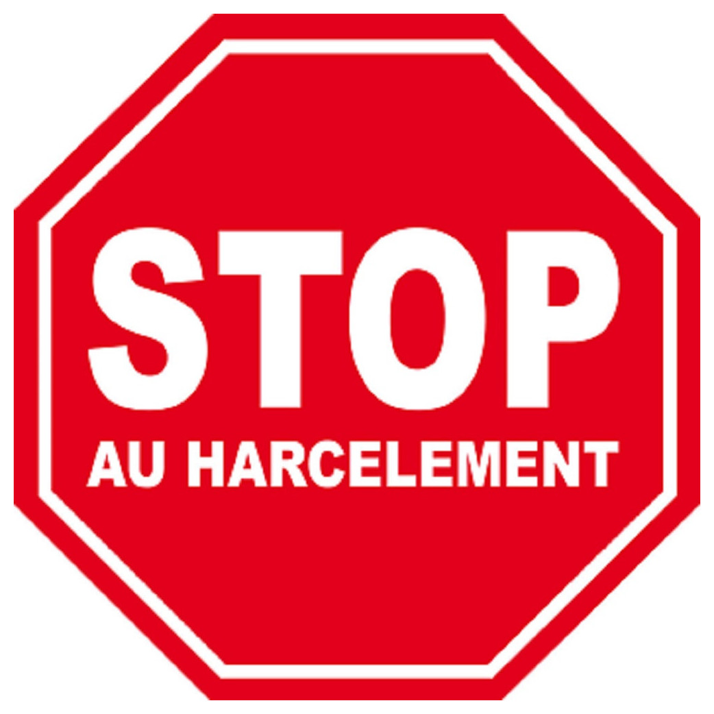 harcèlement STOP - 10x10cm - Sticker/autocollant