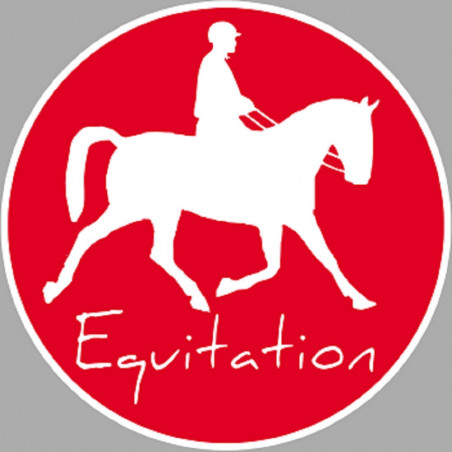 Équitation - 20cm - Sticker/autocollant