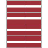 Drapeau Lettonie (8 fois 9,5x6.3cm) - Sticker/autocollant