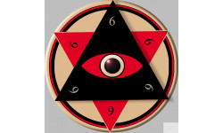 illuminati (5x5cm) - Sticker/autocollant