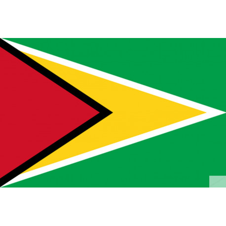 Drapeau Guyana - (5x3.3cm) - Sticker/autocollant