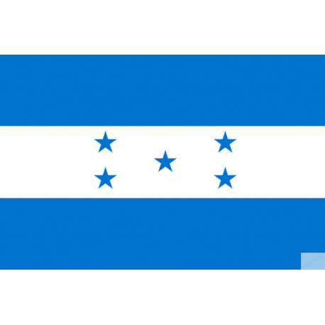 Drapeau Honduras - (5x3.3cm) - Sticker/autocollant