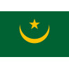 Drapeau Mauritanie (5x3.3cm) - Sticker/autocollant