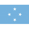 Drapeau Micronésie (19.5x13cm) - Sticker/autocollant