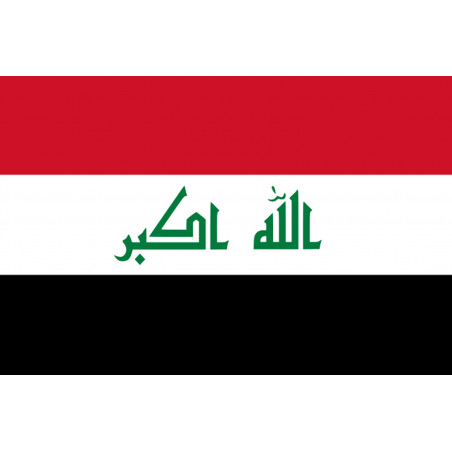 Drapeau Irak (5x3.3cm) - Sticker/autocollant