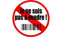 je ne suis pas à vendre (5x5cm) - Sticker/autocollant