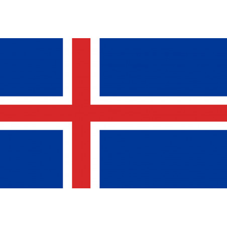 Drapeau Islande (5x3.3cm) - Sticker/autocollant