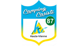 campingcariste Haute Vienne 87 - 15x11.2cm - Sticker/autocollant