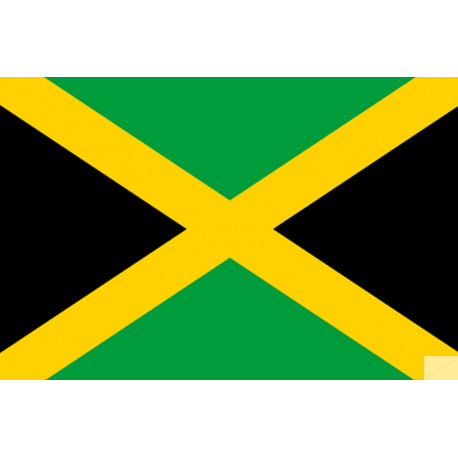 Drapeau Jamaïque (5x3.3cm) - Sticker/autocollant