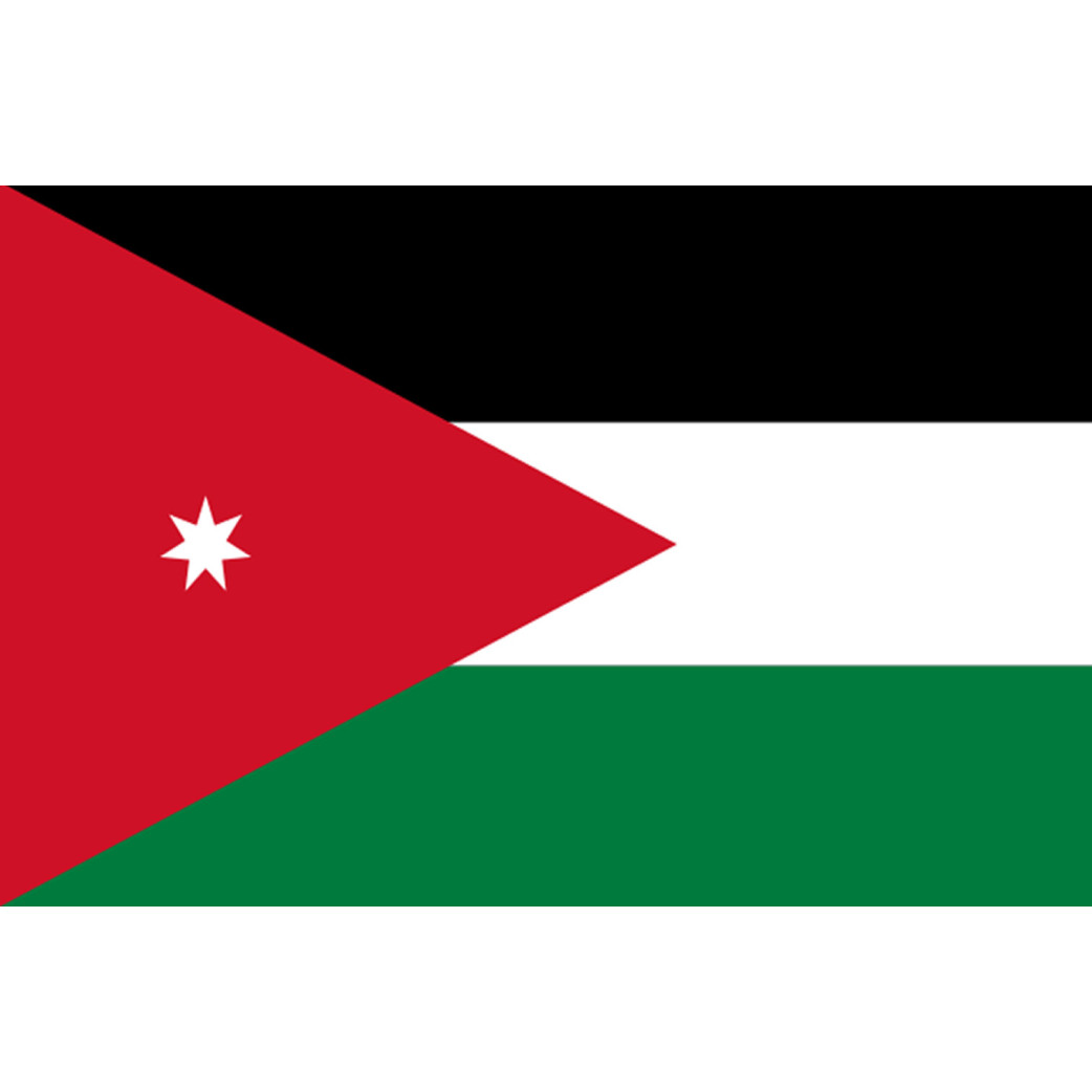Drapeau Jordanie (15x10cm) - Sticker/autocollant