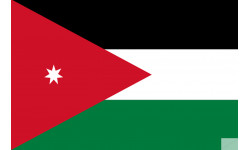 Drapeau Jordanie (15x3.3cm) - Sticker/autocollant