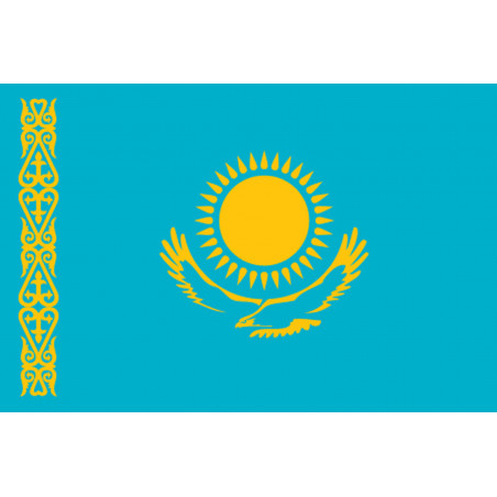 Drapeau Kazakhstan (5x3.3cm) - Sticker/autocollant