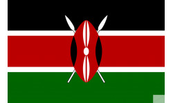 Drapeau Kenya (19.5x13cm) - Sticker/autocollant