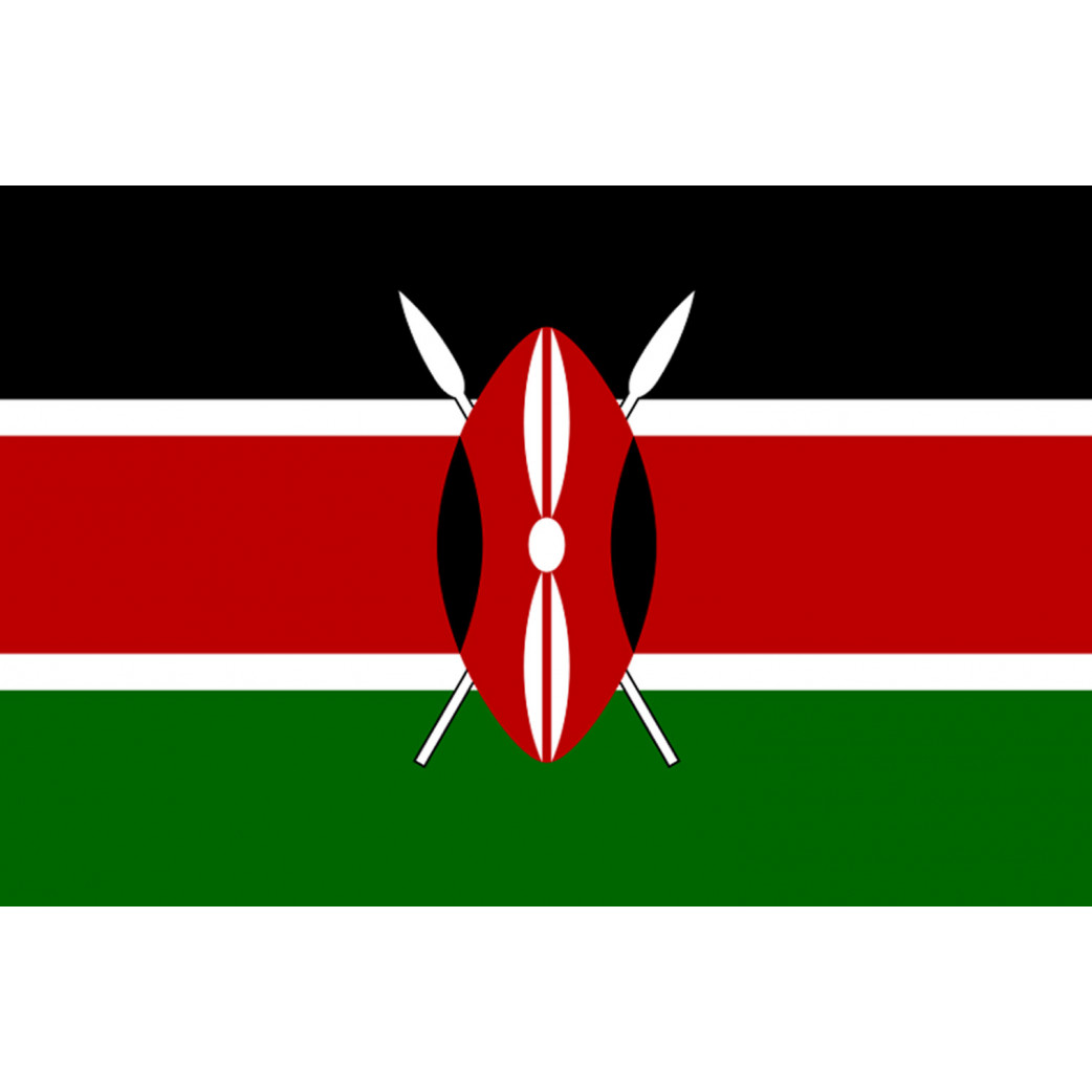 Drapeau Kenya (15x10cm) - Sticker/autocollant