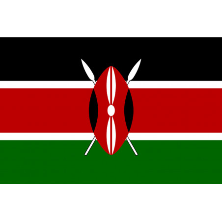 Drapeau Kenya (15x10cm) - Sticker/autocollant