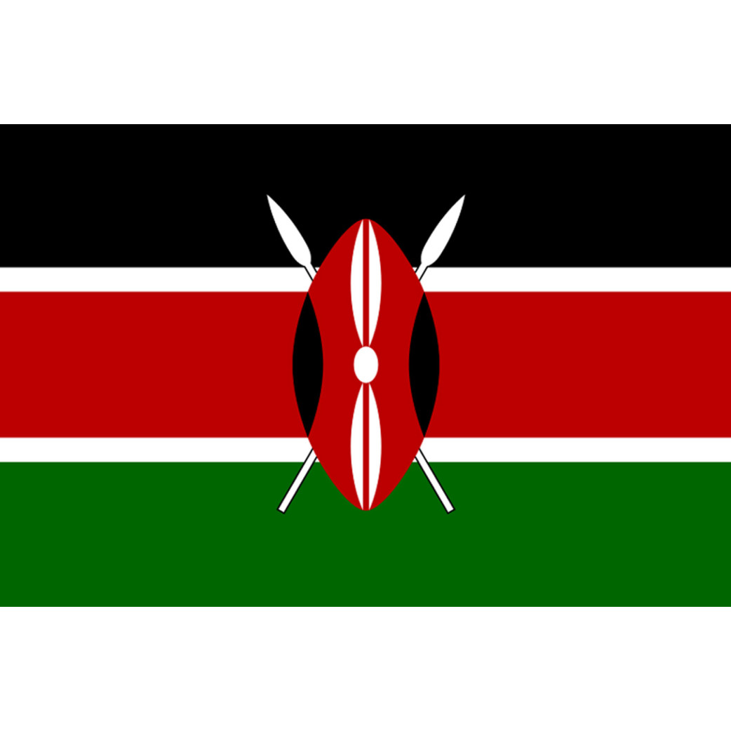 Drapeau Kenya (5x3.3cm) - Sticker/autocollant