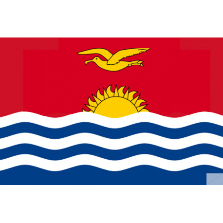 Drapeau Kiribati (5x3.3cm) - Sticker/autocollant