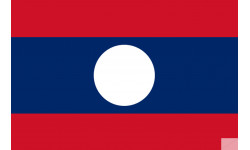 Drapeau Laos (5x3.3cm) - Sticker/autocollant