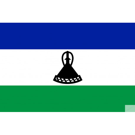 Drapeau Lesotho (5x3.3cm) - Sticker/autocollant Drapeau Lesotho (5x3.3cm) - Sticker/autocollant
