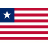 Drapeau Libéria (19.5x13cm) - Sticker/autocollant