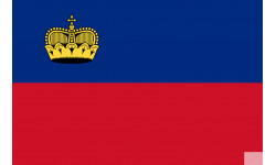 Drapeau Liechtenstein (15x10cm) - Sticker/autocollant