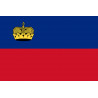 Drapeau Liechtenstein (5x3.3cm) - Sticker/autocollant