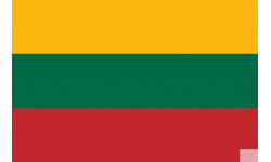 Drapeau Lituanie (19.5x13cm) - Sticker/autocollant