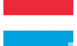 Drapeau Luxembourg (19.5x13cm) - Sticker/autocollant