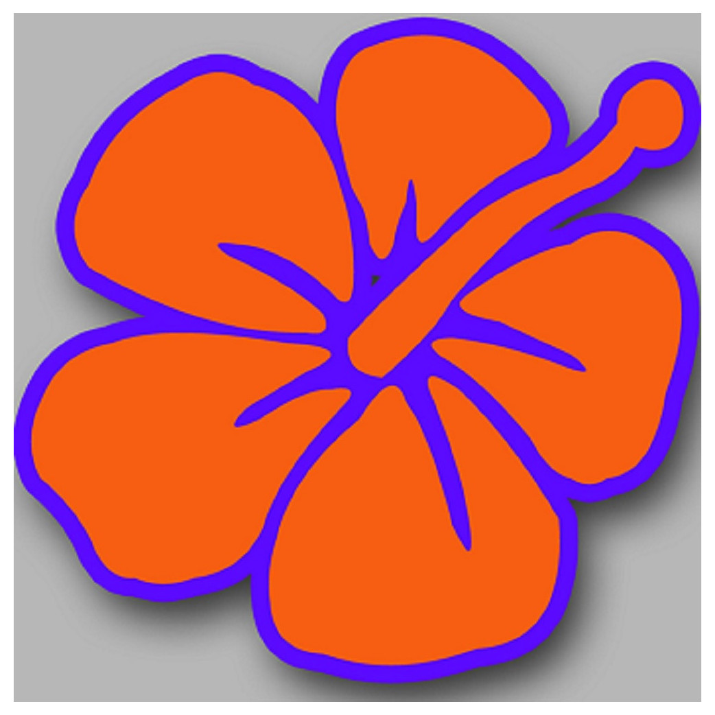 Repère fleur 5 - 15cm - Sticker/autocollant