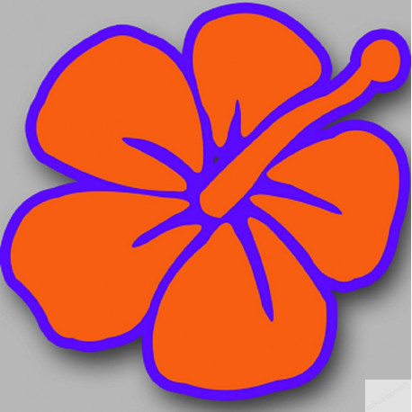 Repère fleur 5 - 15cm - Sticker/autocollant