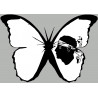 Effet papillon Corse (10x4.8) - Sticker/autocollant