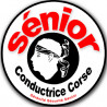 conductrice Sénior Corse (15x15cm) - Sticker/autocollant
