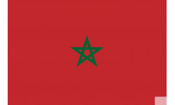Drapeau Maroc (5x3.3cm) - Sticker/autocollant