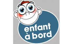 enfant à bord gars - 10x9cm - Sticker/autocollant