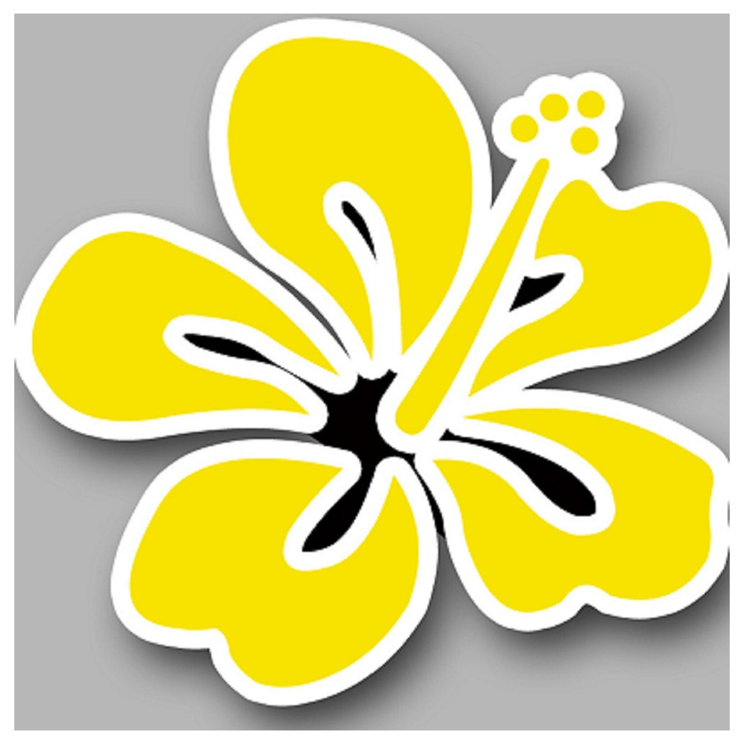 Repère fleur 8 - 20cm - Sticker/autocollant