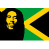 Bob Marley (15x10cm) - Sticker/autocollant