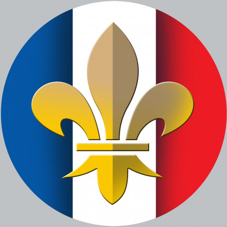 Royaliste Français (5x5cm) - Sticker/autocollant