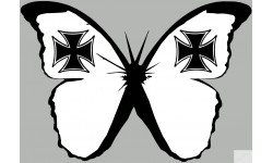 effet papillon Malte (10x7cm) - Sticker/autocollant