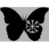 effet papillon Viking (10x7cm) - Sticker/autocollant
