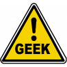 Danger geek (10x9cm) - Sticker/autocollant