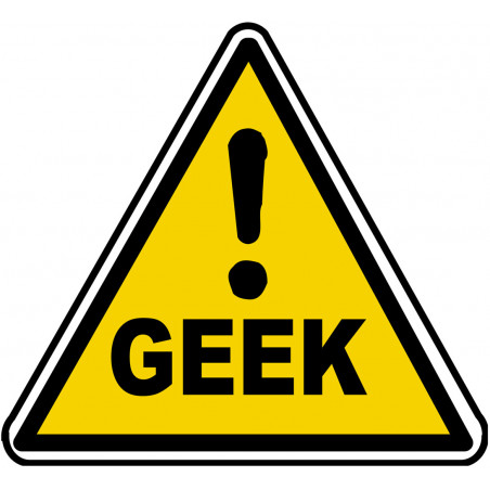 Danger geek (5x4.5cm) - Sticker/autocollant