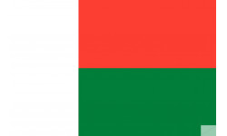 Drapeau Madagascar (19.5x13cm) - Sticker/autocollant