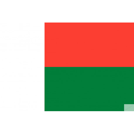 Drapeau Madagascar (15x10cm) - Sticker/autocollant