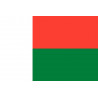 Drapeau Madagascar (15x10cm) - Sticker/autocollant
