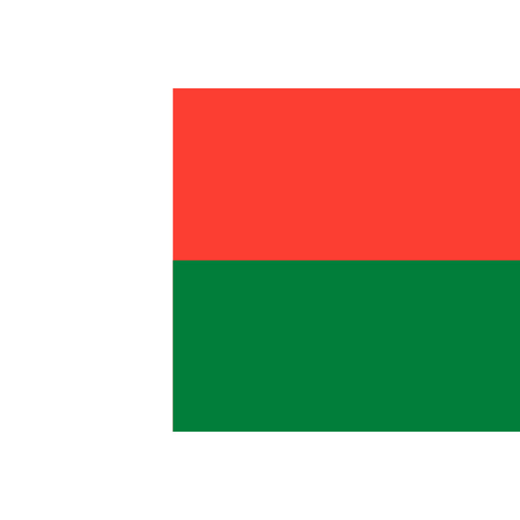 Drapeau Madagascar (5x3.3cm) - Sticker/autocollant