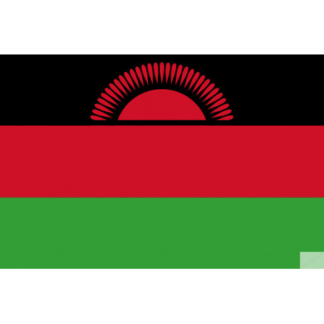 Drapeau Malawi (15x10cm) - Sticker/autocollant