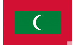 Drapeau Maldives (19.5x13cm) - Sticker/autocollant